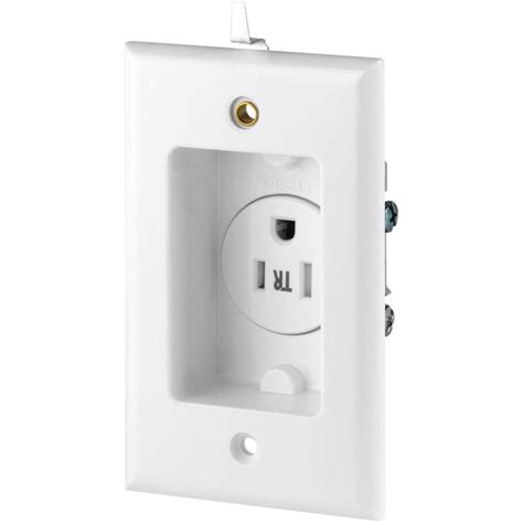 15 amp recessed clock receptacle